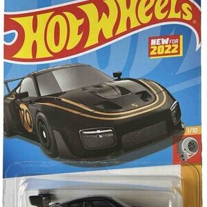 Mattel Hot Wheels Black and Gold Race Car